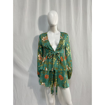Majorelle 'Berkshire' Green Viscose Dress Size XS