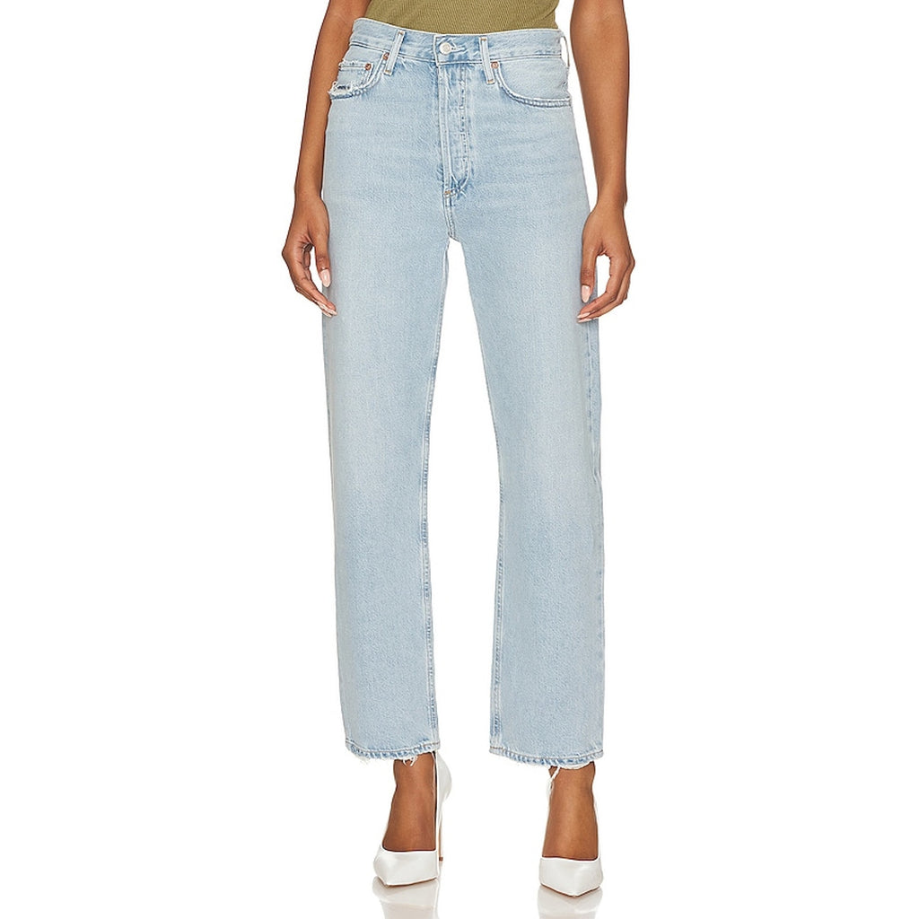 Agolde '90'S' Blue Cotton Mid Rise Loose Denim Jean Size 27