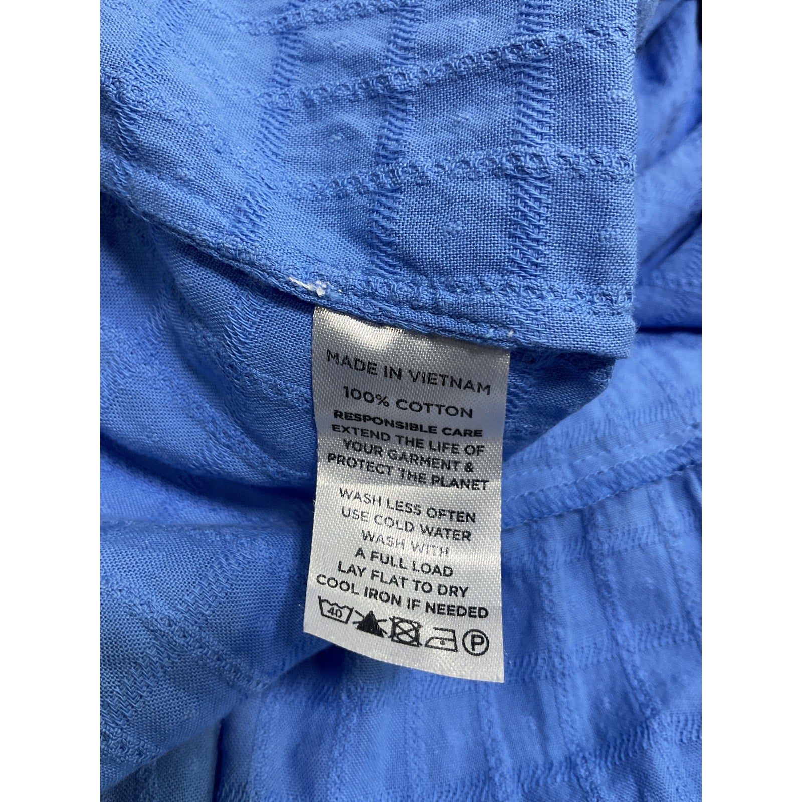 Hill House Home The Ellie Blue Cotton Nap Dress Size S