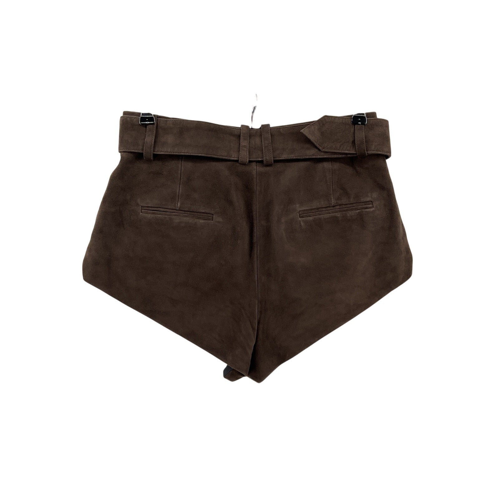 Magda Butrym 'Suede' Brown Shorts Size FR 34 / US 2