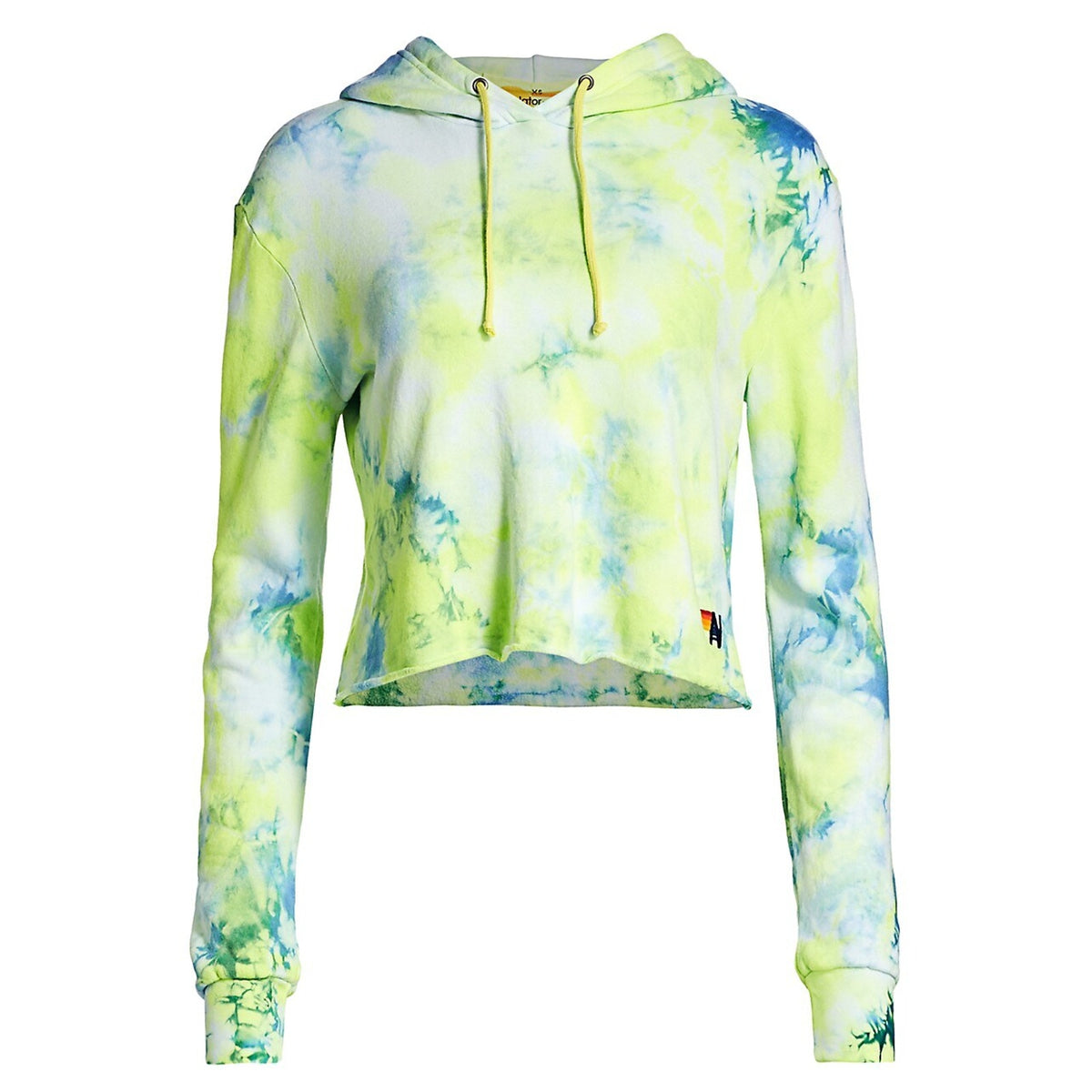 Aviator Nation 'Tie-Dye' Green Hoodie Size S