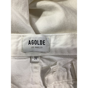 Agolde Vintage White 90s Pinch Waist Denim Jeans Size 24