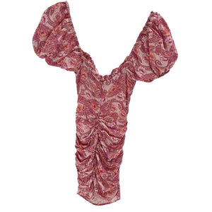 Majorelle Ruched Pink Stella Mini Dress Size XS