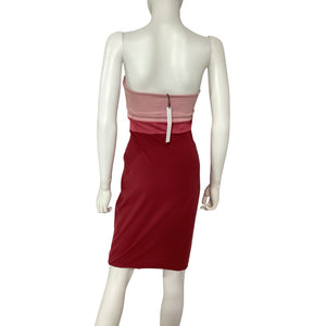 Susana Monaco Structured Rose Underwire Tube Dress Size M NWT