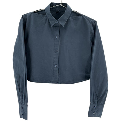 The Frankie Shop Cropped Blue Lara Shirt Size XS / S