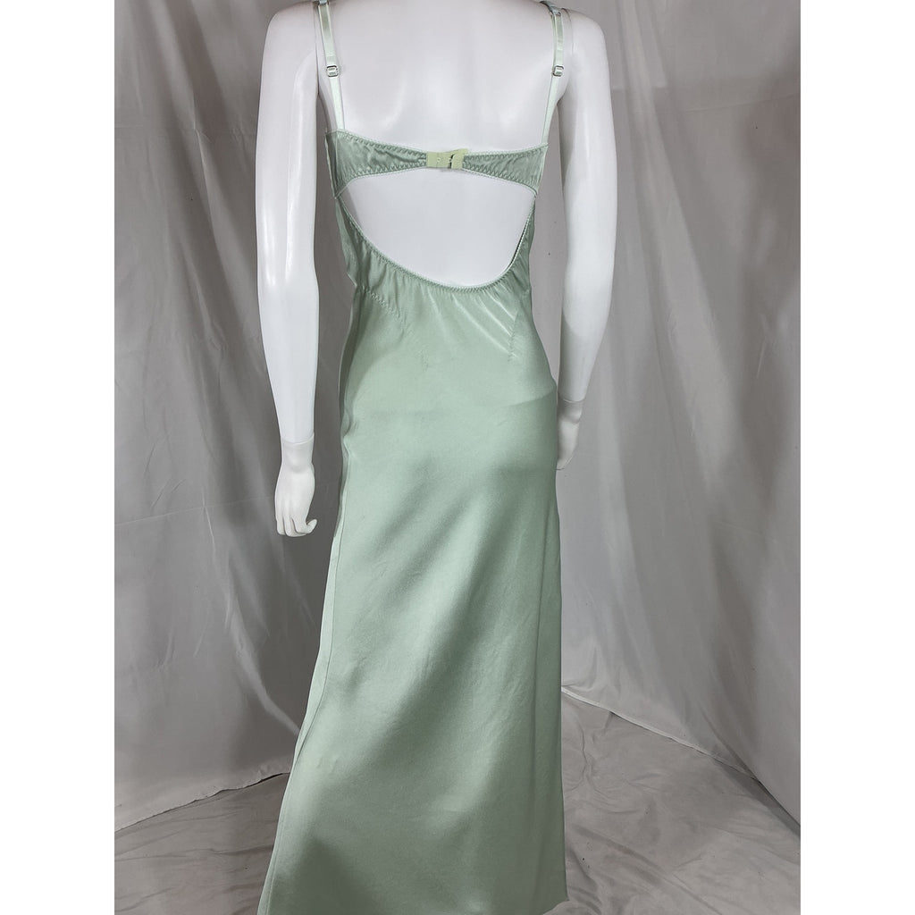 Anna October 'Georgina' Green Acetate Maxi Dress Size S