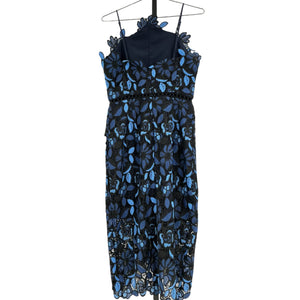 Elliatt Embroidered Blue Times Dress Size L
