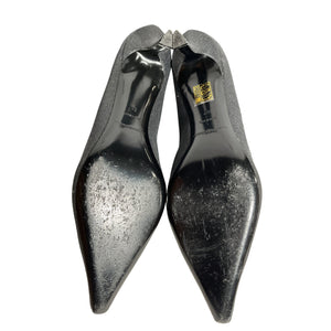 Alexander Wang 'Viola 65' Black Leather High Hip Boot Size 10