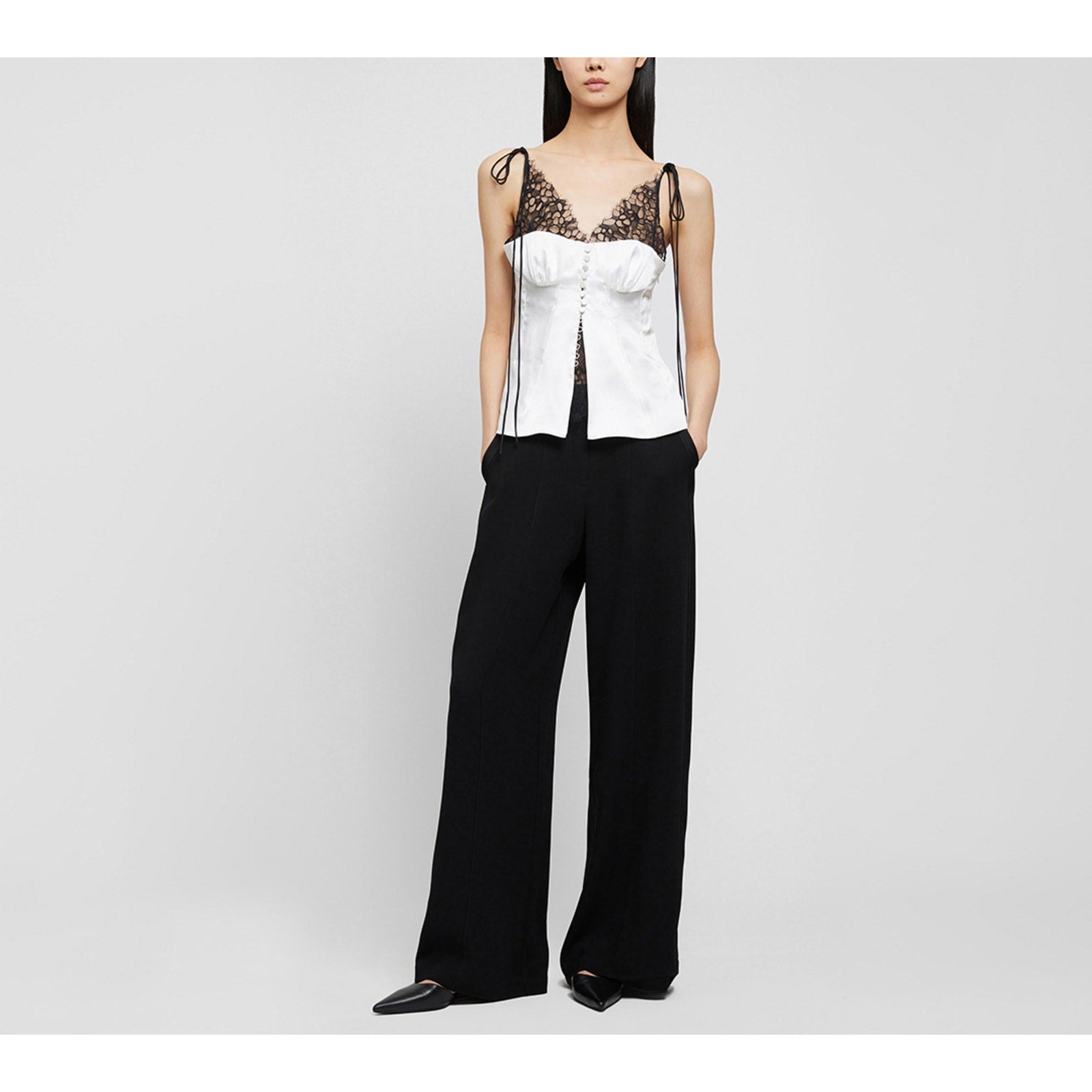 Simkhai 'Hyla' White Satin Camisole Top Size 6