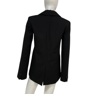 Jacquemus Tailored Black Le Raphia Blazer Size 34 FR / US 2