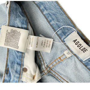 Agolde Distressed Blue Riley Denim Jeans Size 27