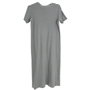 Theory Striped Multicolor Easy Tee Dress Size P