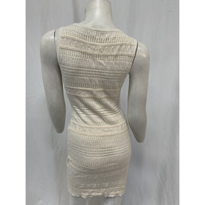 L'Academie 'Marianna' Ivory Viscose Archie Mini Dress Size S