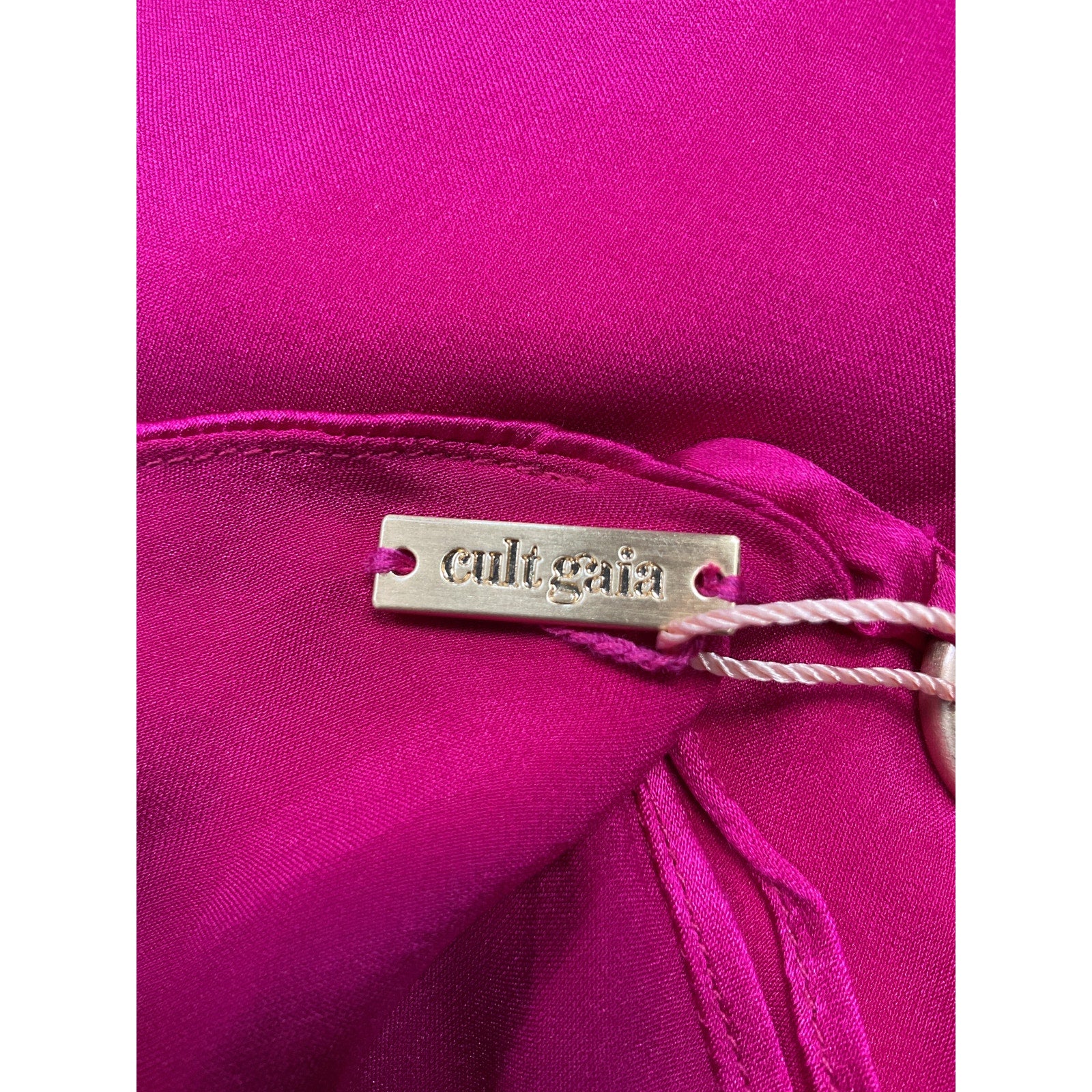Cult Gaia 'Olivine' Pink Silk Top Size M - NWT