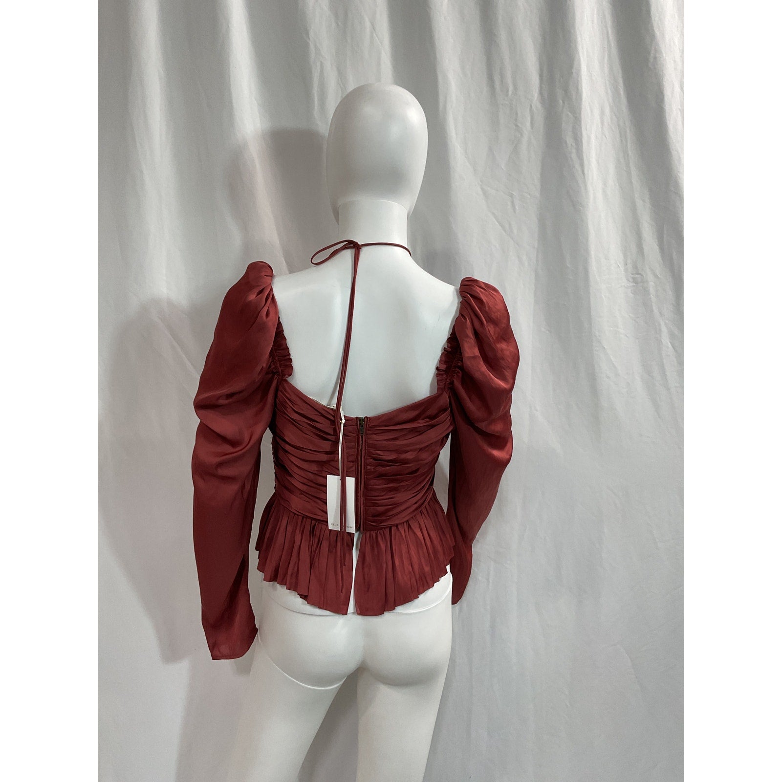 Ulla Johnson 'Mirelle' Red Long Sleeve Blouse Size 4 - NWT