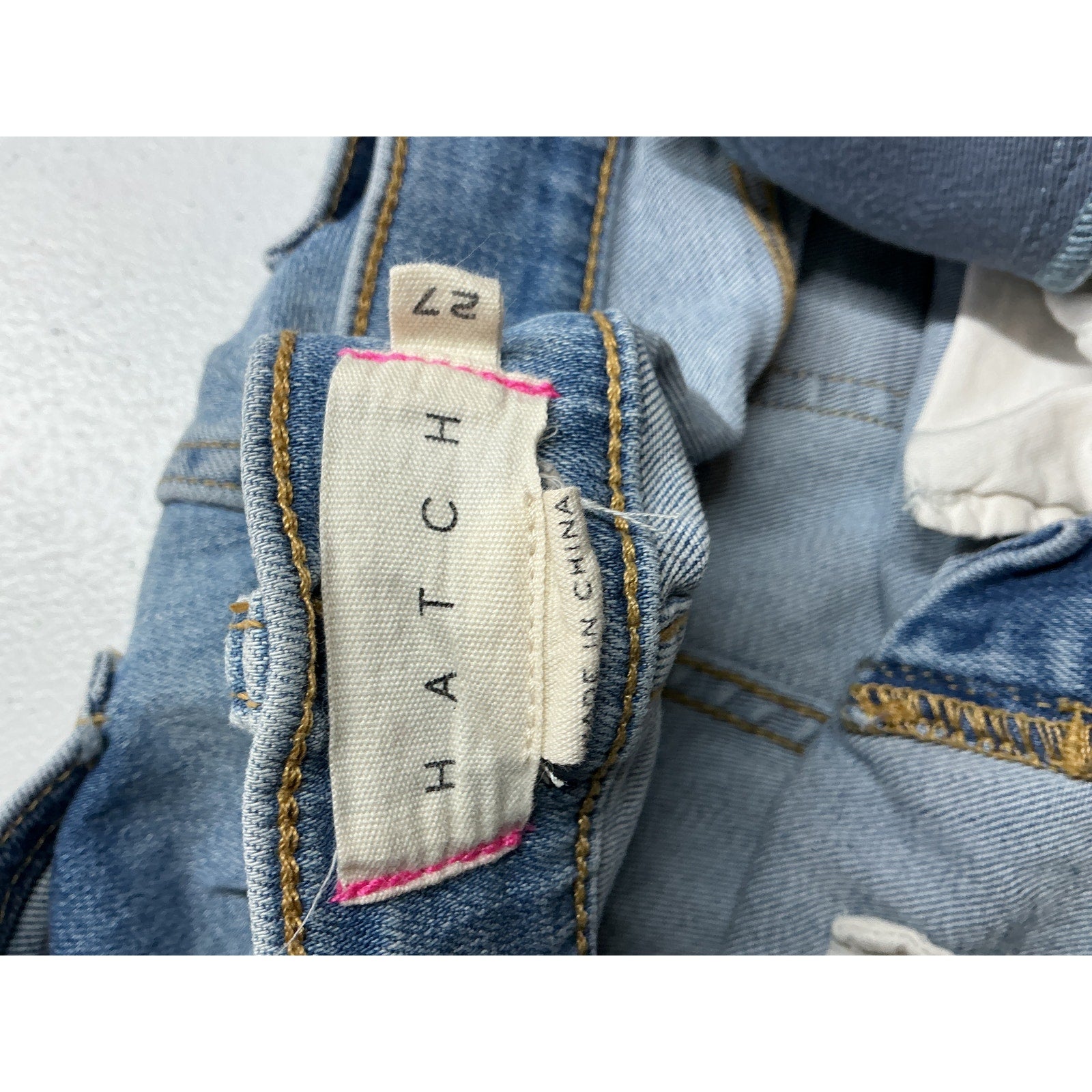 Hatch 'The Slim' Blue Cotton Maternity Denim Jean Size 27