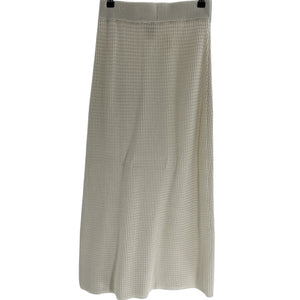 Loulou Studio Textured Ivory Manta Skirt Size S