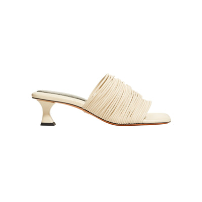 Proenza Schouler Sleek Natural Rolo Slide Sandals Size 9 B / 39 EU