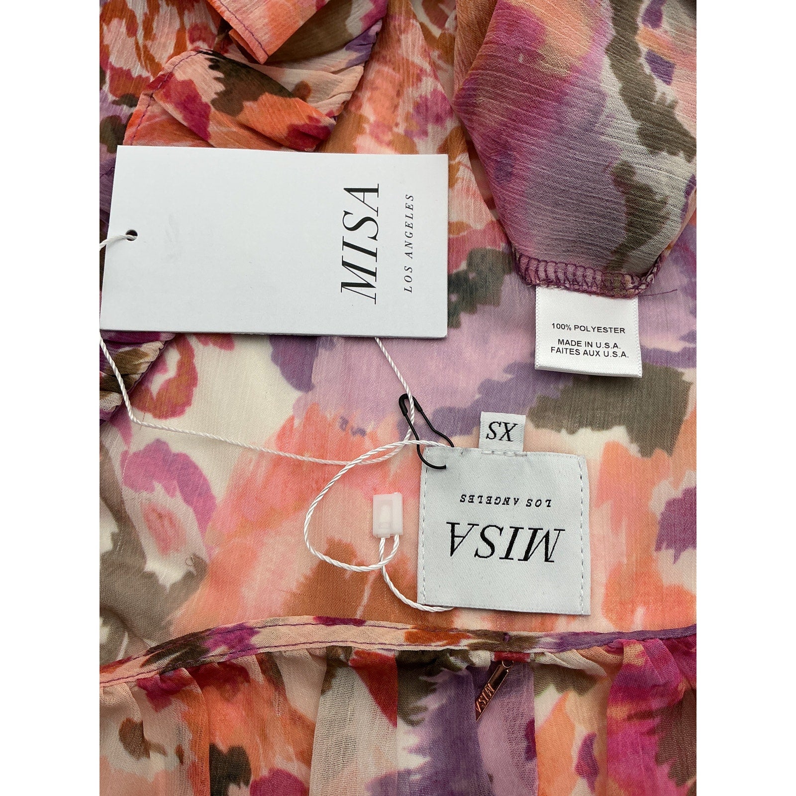 Misa Los Angeles 'Kidada' Purple Polyester  Dress Size XS