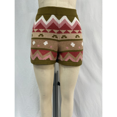 Sézane 'Jett' Green Merino Wool Short Size XXS