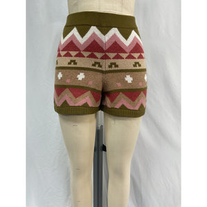 Sézane 'Jett' Green Merino Wool Short Size XXS