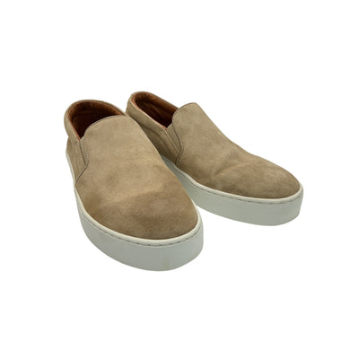 Sezane Suede Beige Theo Sneakers Size 8