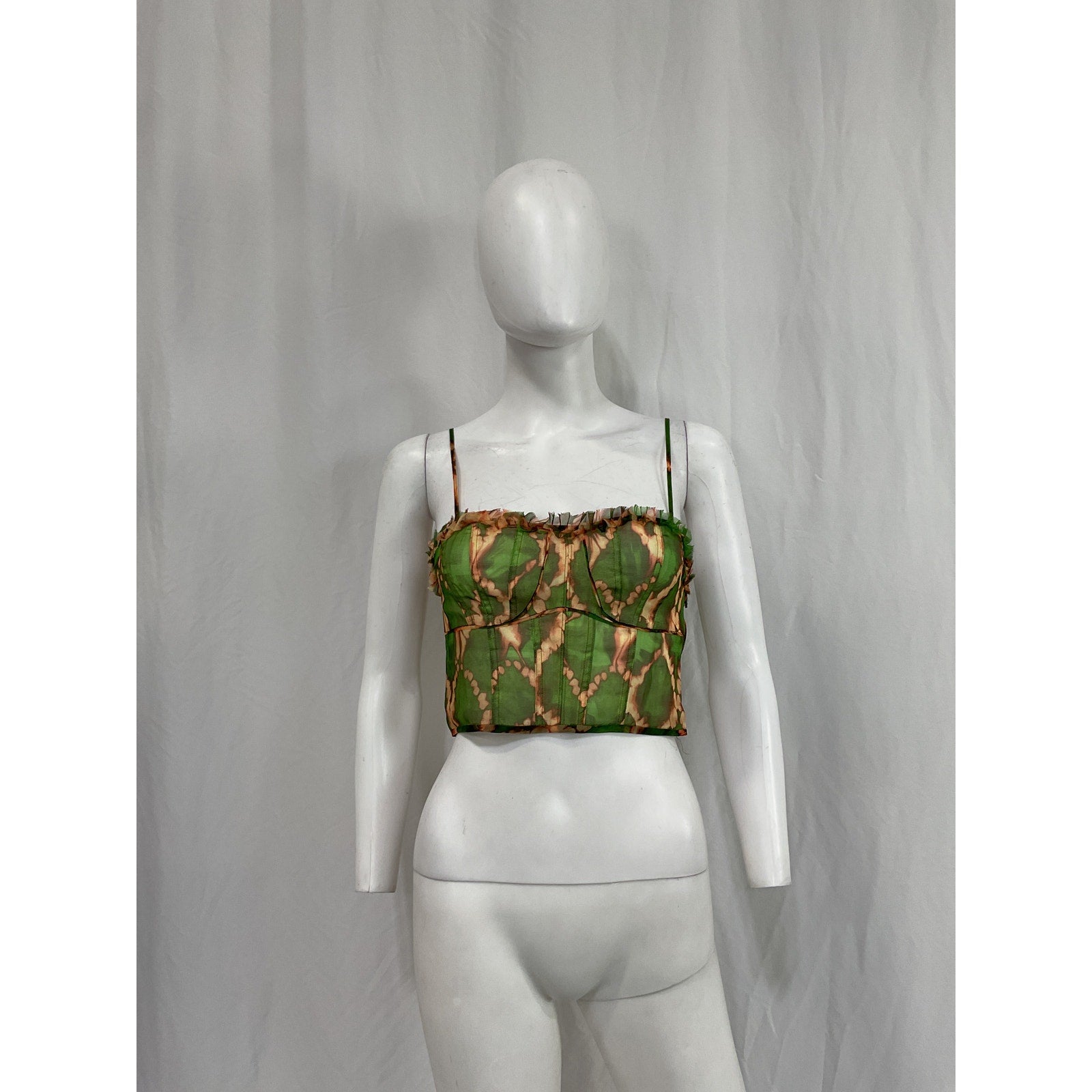 Ulla Johnson 'Iris' Green Silk Top Size 0