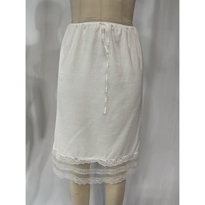 Reformation 'Emery' White Knee Length Skirt Size XS