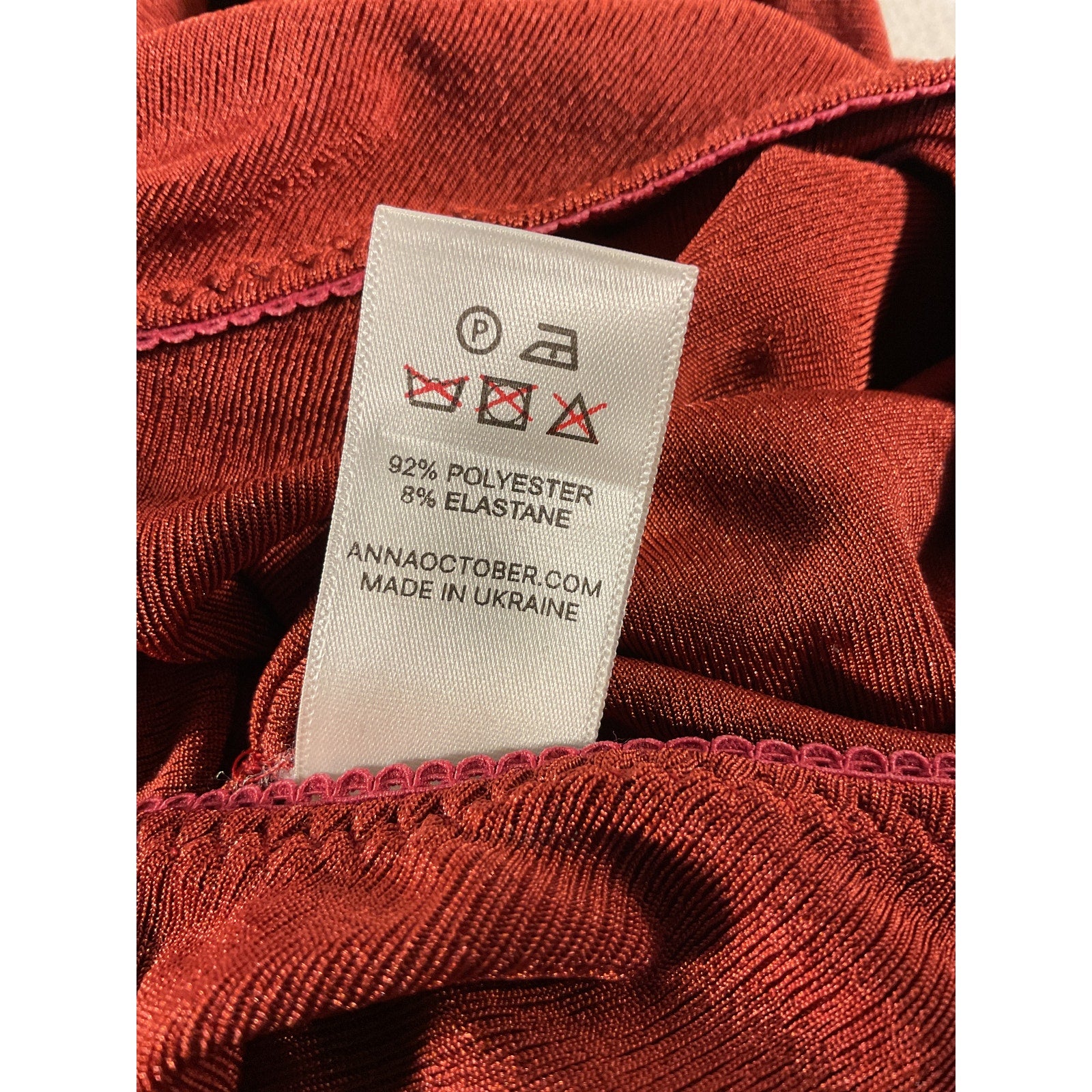 Anna October 'Novel' Red Top Size M
