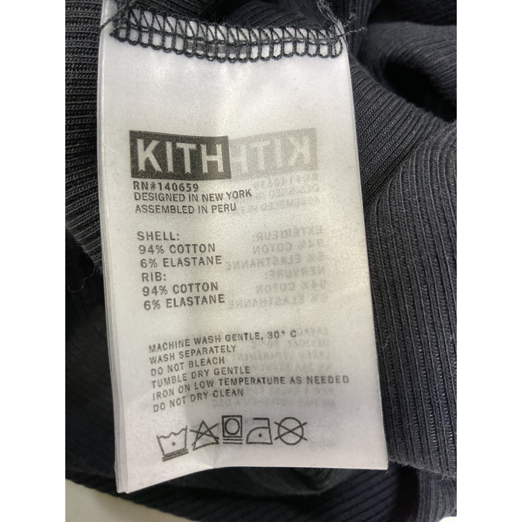 Kith 'Anthea' Black Midi Ribbed Dress Size XS