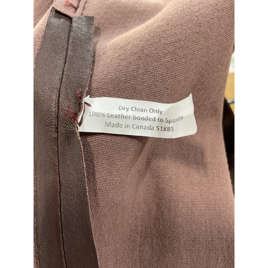 Lamarque 'Faris' Brown Leather Pants Size 0 - NWT
