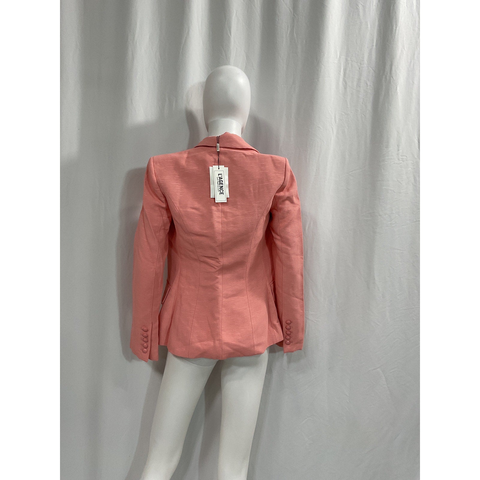 L'Agence 'Kenzie' Pink Double Breasted Blazer Size 0 - NWT