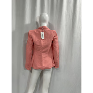 L'Agence 'Kenzie' Pink Double Breasted Blazer Size 0 - NWT