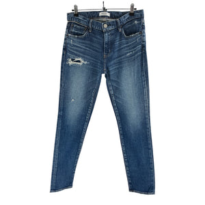Moussy Distressed Blue Swillburg Skinny Denim Jeans Size 28