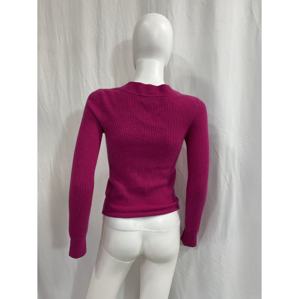 Rag & Bone 'Pierce' Pink Cashmere Slim-Fit V Neck Sweater Size XS
