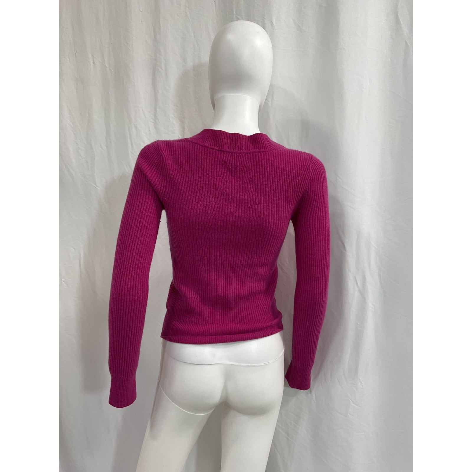 Rag & Bone 'Pierce' Pink Cashmere Slim-Fit V Neck Sweater Size XS