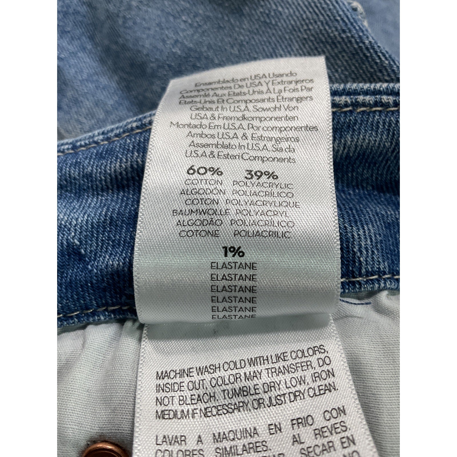 Mother 'The Looker' Blue Ankle Step Fray Denim Jean Size 24