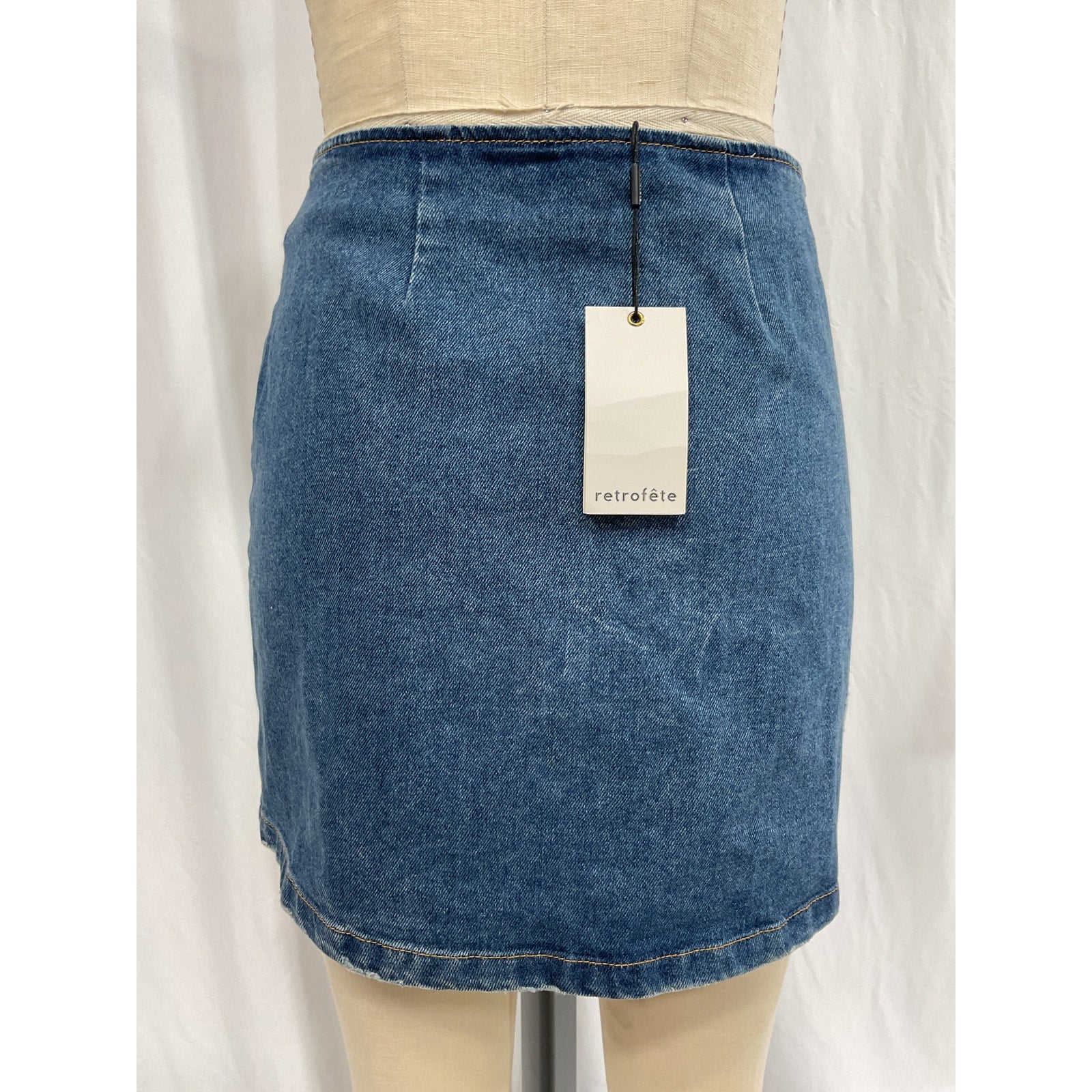 Retrofete 'Willa' Blue Skirt Size S - NWT