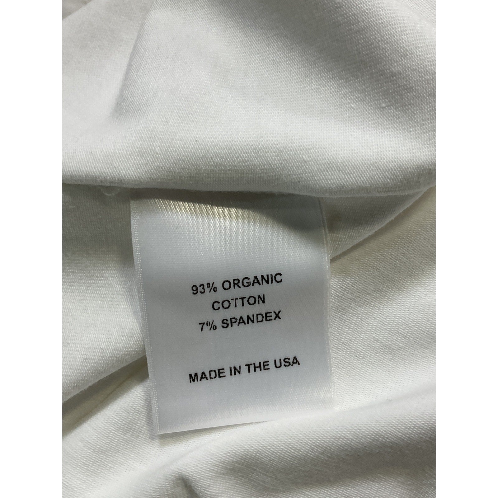 Helsa 'Organic' White Jersey Seamed Tube Dress Size XL