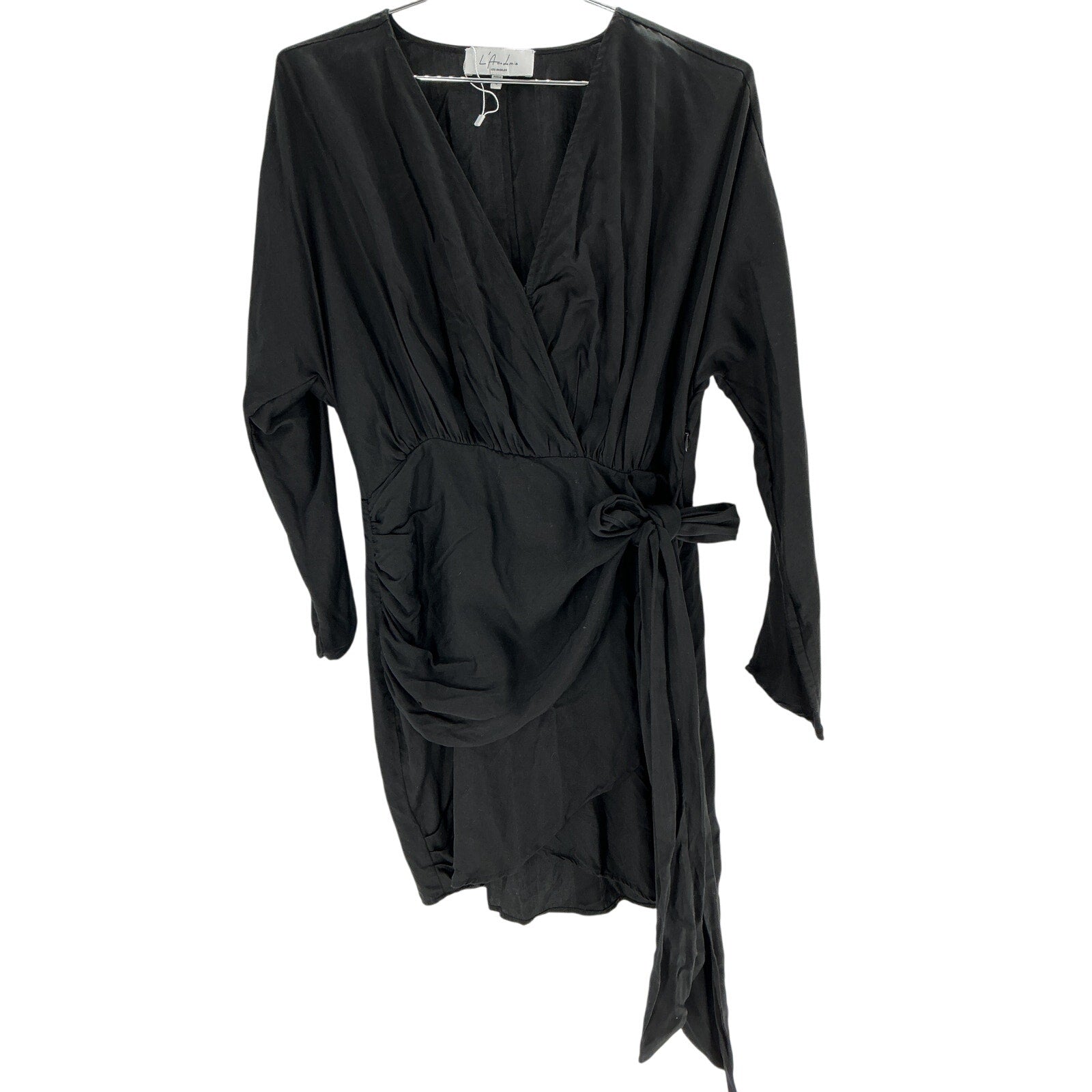 L'Academie 'The Lorriana' Black Tencel Mini Dress Size M