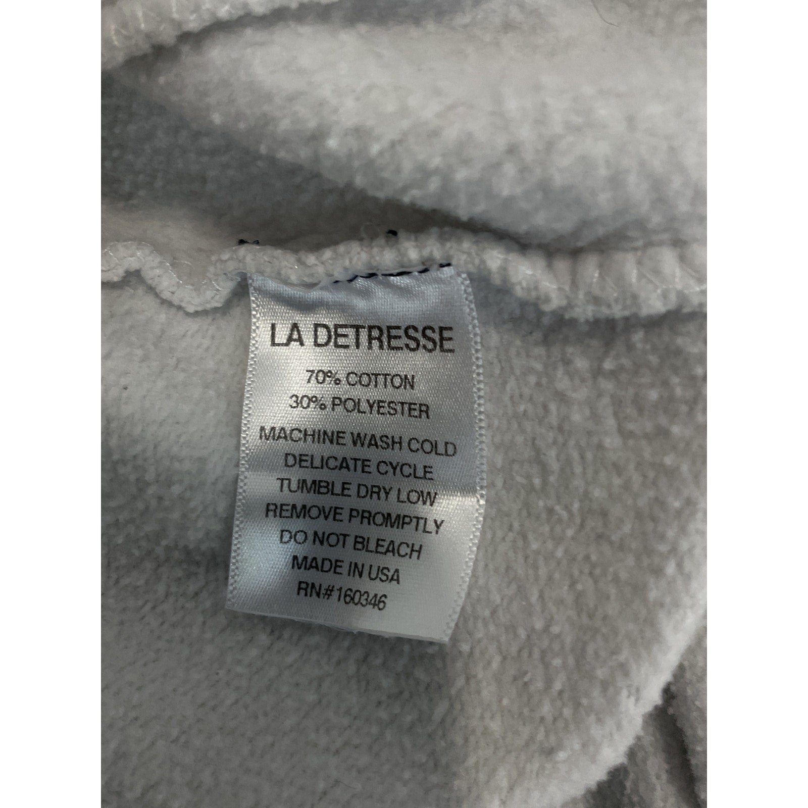 La Detresse 'Acid' White Wash Sweatpants Size S