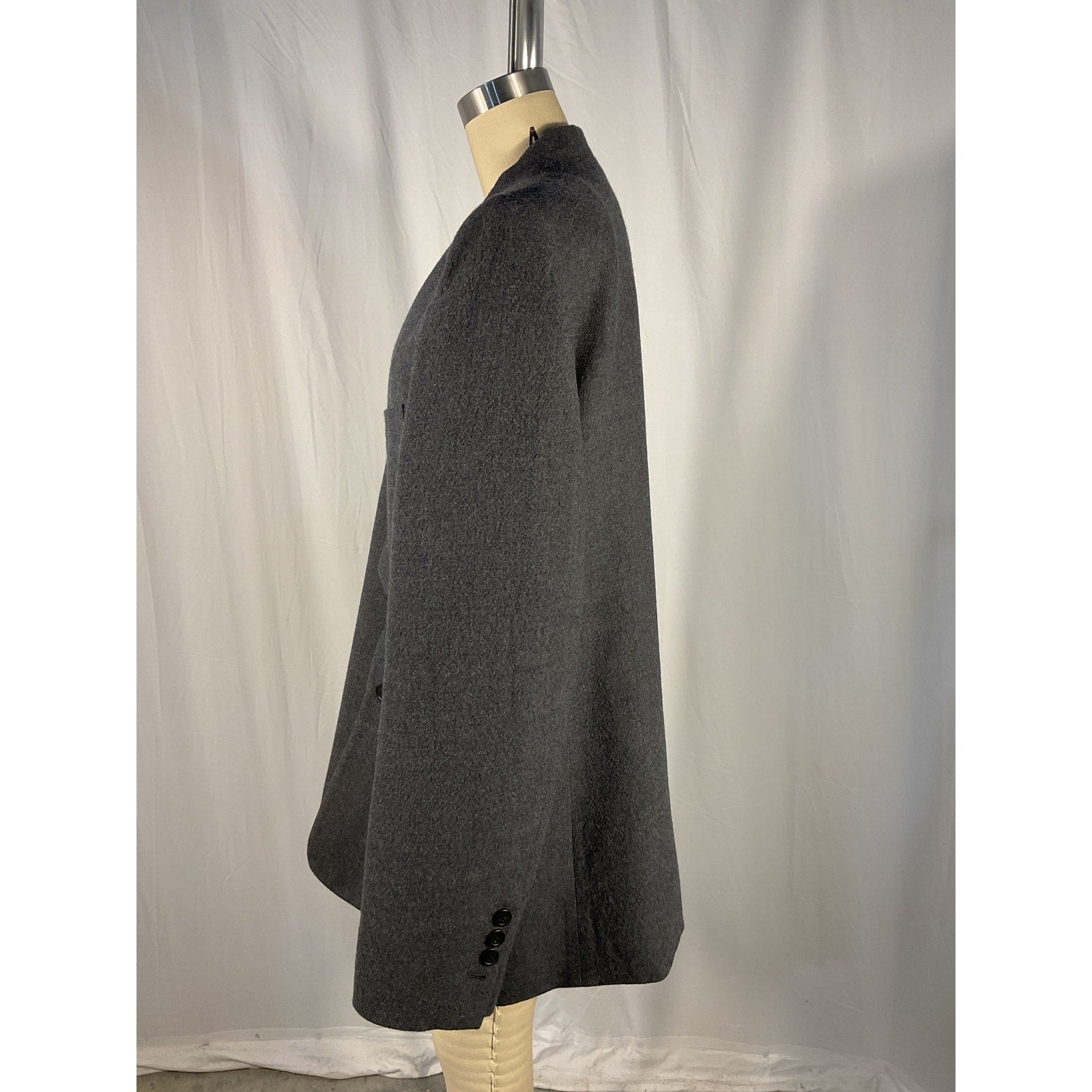Ann Demeulemeester 'Oversized' Gray Wool Blazer Size M