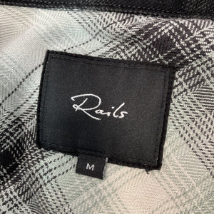 Rails Patchwork Mixed Onyx Plaid Hunter Shirt Size M