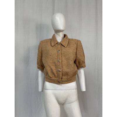 Astr The Label 'Bronwyn' Brown Polyester Jacket Size XL