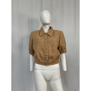 Astr The Label 'Bronwyn' Brown Polyester Jacket Size XL