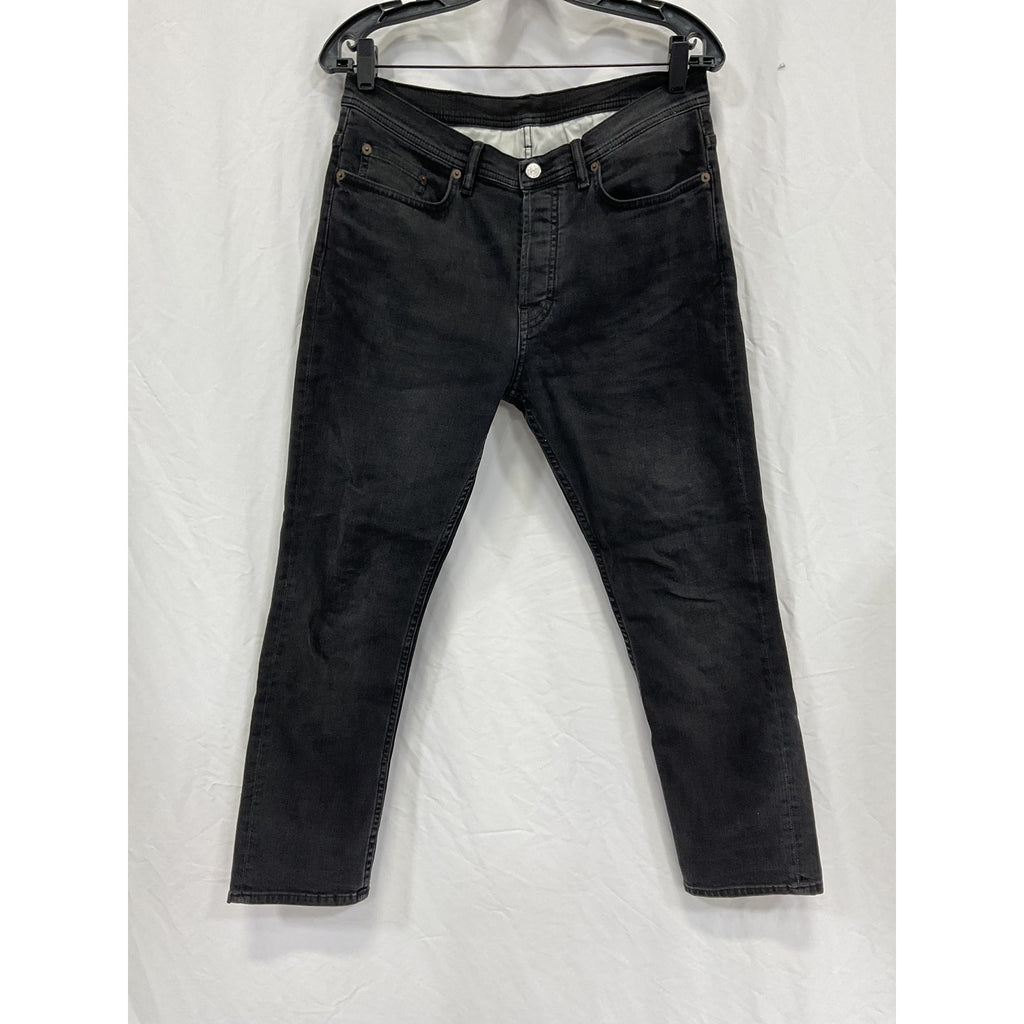 Acne Studios 'River' Black Cotton Denim Jean Size 31 X 30