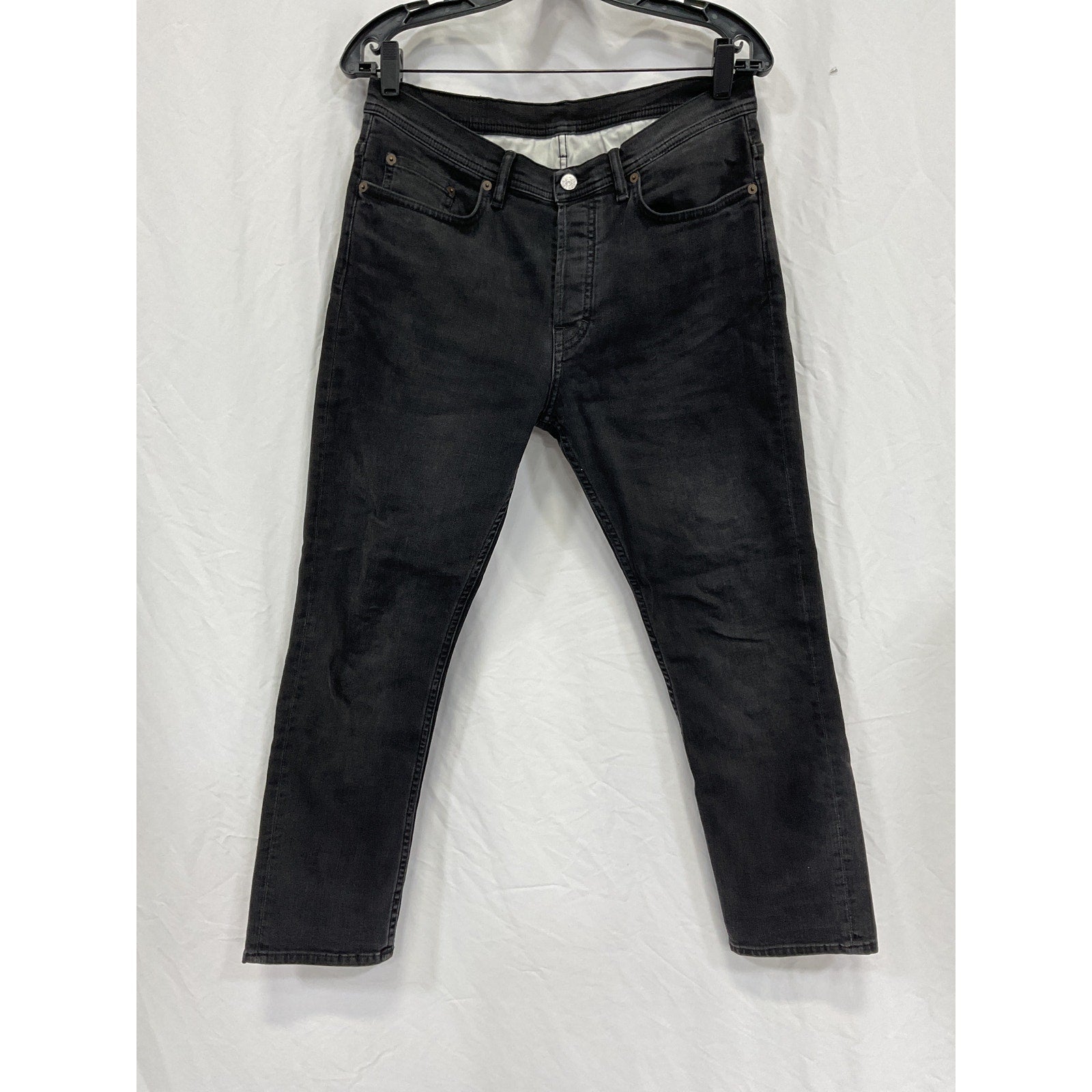 Acne Studios 'River' Black Cotton Denim Jean Size 31 X 30