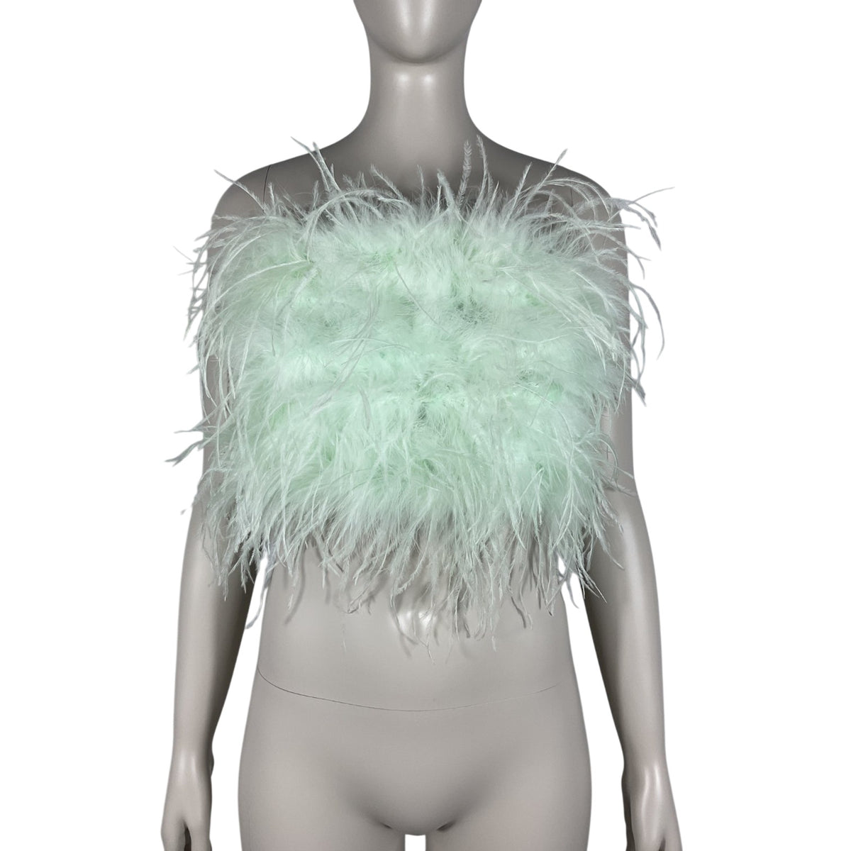 Lamarque Feathered Mint Zaina Bandeau Top Size L