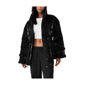 Alo Yoga Insulated Black Ice Breaker Jacket Size XS