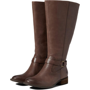 Born 'Saddler' Brown Wide Calf Boot Size 7.5